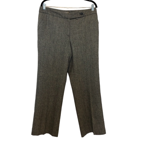 CALVIN KLEIN Pants Women's Size 10 Black White Wool Blend Tweed Classic Fit - Picture 15 of 16